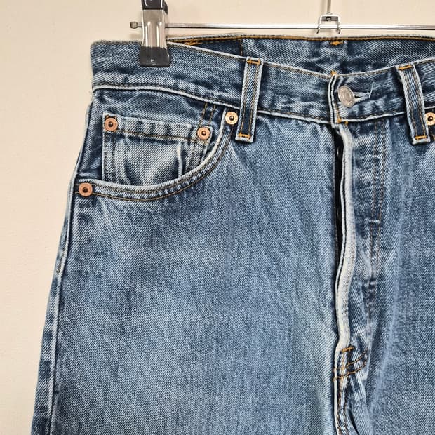 리바이스Levis 90s 501 스트레이트 연청 29사이즈 P-223