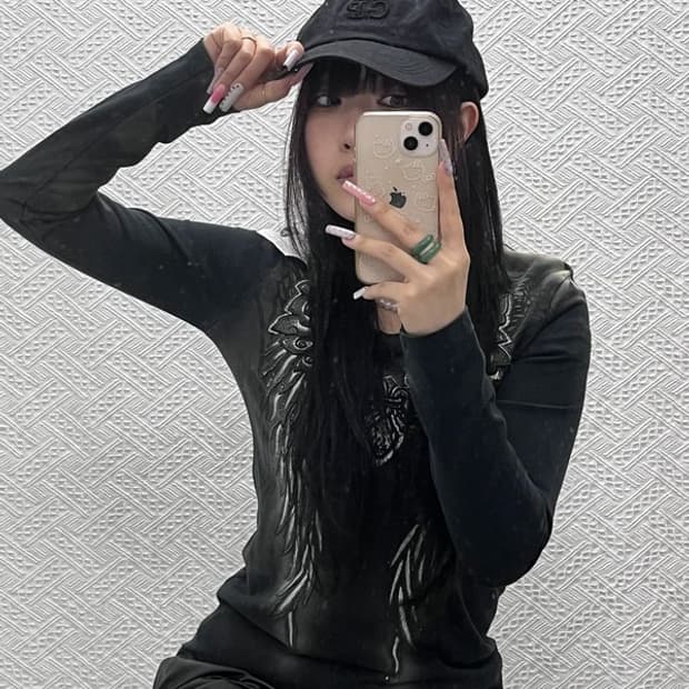 씨피컴퍼니 빈티지 캐주얼 모던시크 올블랙 볼캡 C13287