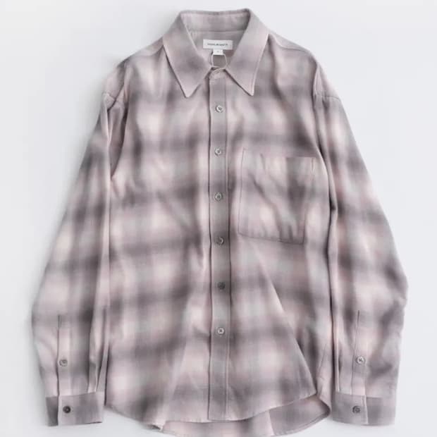 999휴머니티 이지 체크 셔츠 V3 페이디드 핑크 2