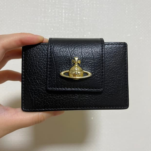 비비안웨스트우드 사피아노 아코디언 카드지갑 블랙