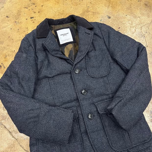 [정품/M] 에스피오나지 다운 패딩 블레이저 자켓 b14