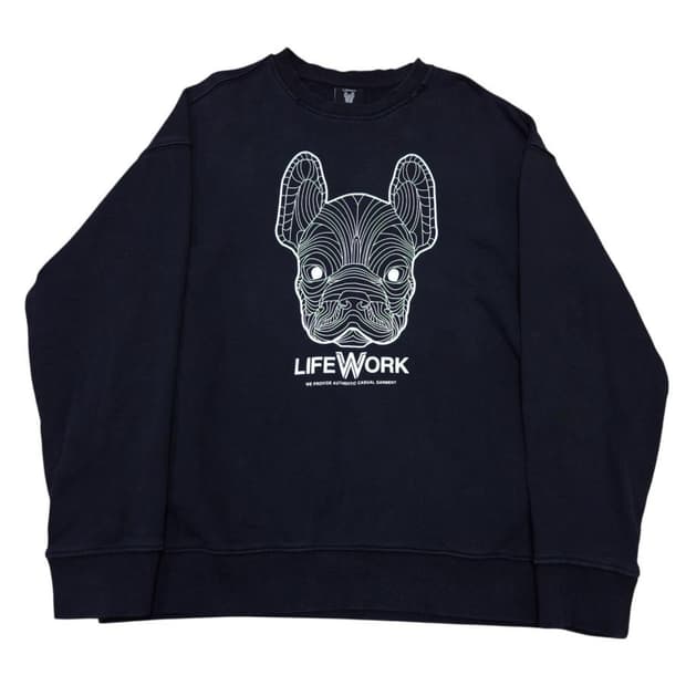 바배) 라이프워크 빅로고 맨투맨 