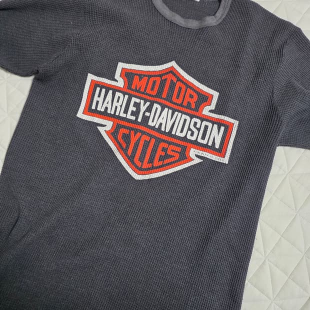 80s Harley Davidson Thermal Long Sleeve