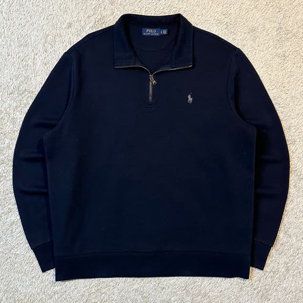 폴로 랄프로렌 신형 그레이포니 하프 반집업 맨투맨 다크네이비