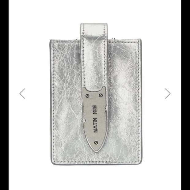 마뗑킴 아코디언 네클리스 지갑 (실버)