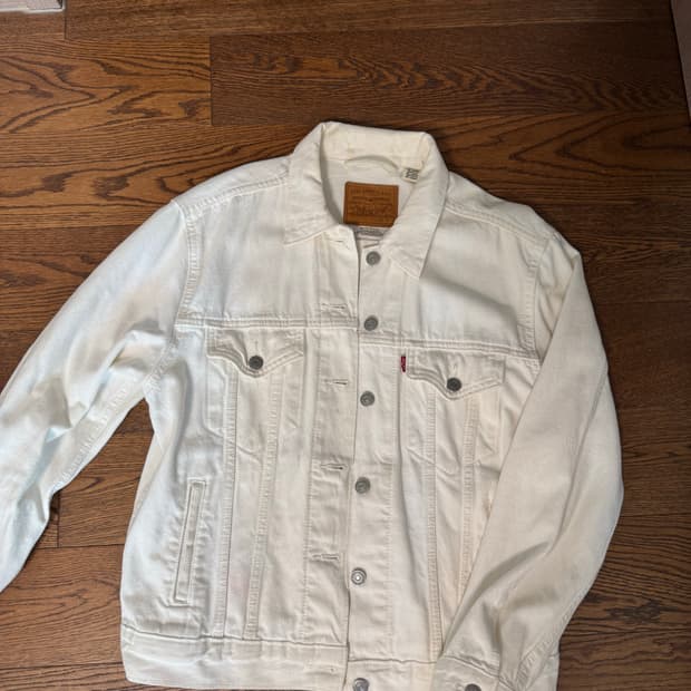 리바이스 화이트 데님 자켓M