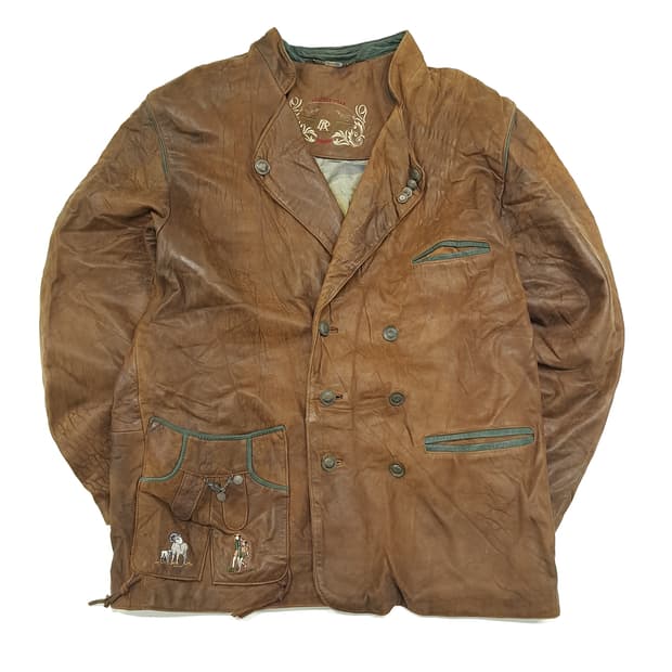 CN902 L 독일 트라흐텐 바바리안 알펜 자수 디어래더 자켓