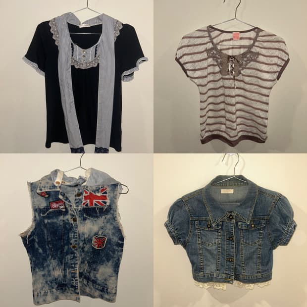 빈티지 옷 벼룩 반팔모음 엑시즈팜 리즈리사