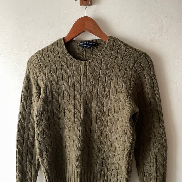 Vintage Polo Pony Cable Knit