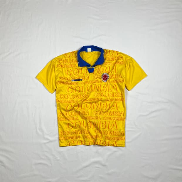90‘s 엄브로 umbro 95-97 콜롬비아 국대 홈저지 유니폼