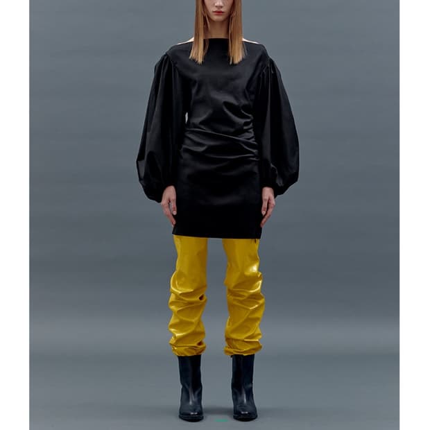 낸시부 볼륨 퍼프 슬리브 드레스