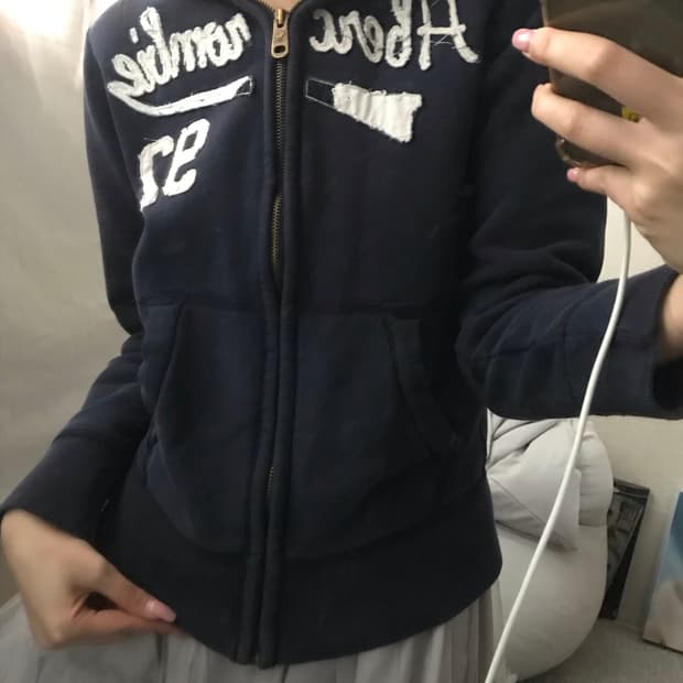 아베크롬비 네이비 후드집업