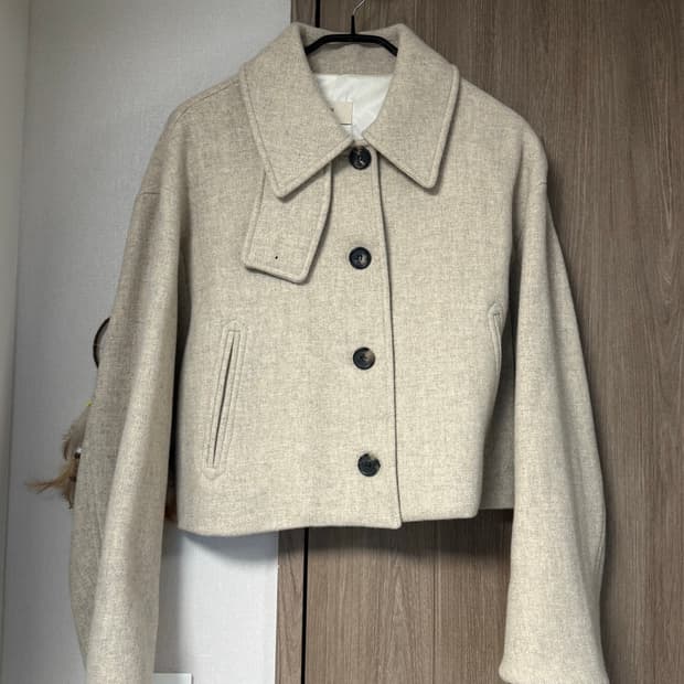 에이치에이트 숏자켓 베이지