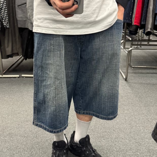 38)South Pole 빈티지 버뮤다 데님 팬츠