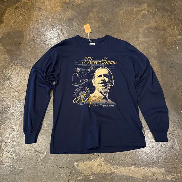 Gildan 버락 오바마 프린팅 롱슬리브 L/S L