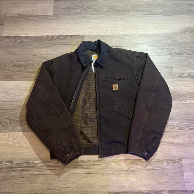 칼하트 J97 블랭킷 디트로이트 자켓 다크 브라운
