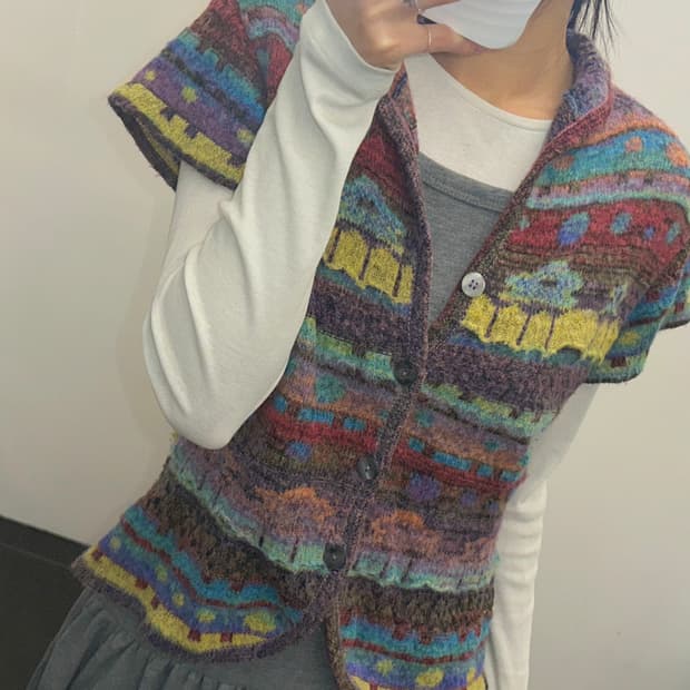 japen) vintage 케이블 가디건 모리 일본 가디건