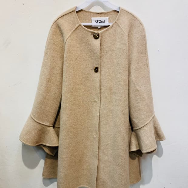 O'2nd 오즈세컨드 울/캐시미어 코트 베이지