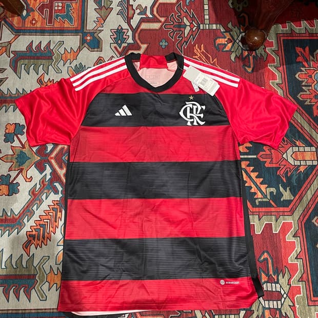 플라멩구(Flamengo) 홈 유니폼 (L 사이즈 / 클래식 레드&블랙)