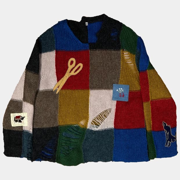 코키 패치 니트