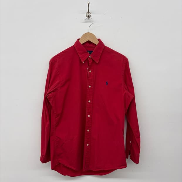 폴로 랄프로렌 레드 셔츠 남성 M