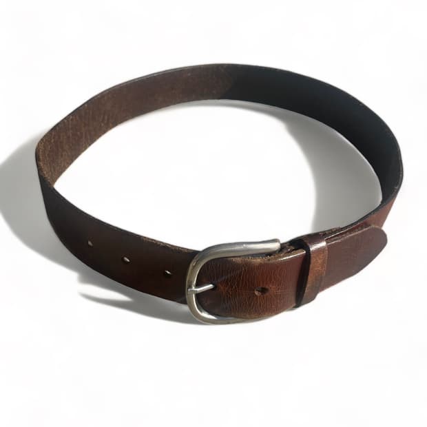 vintage flower leather belt