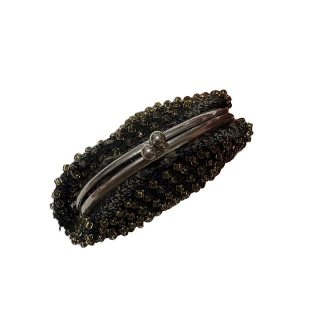 Beaded Crochet Coin Purse (Japan 90s)