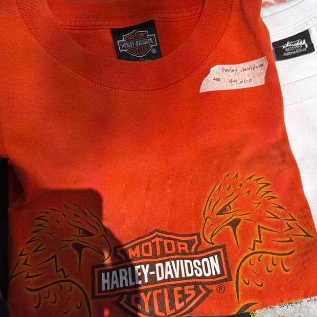 할리데이비슨 빈티지 반팔 티셔츠
