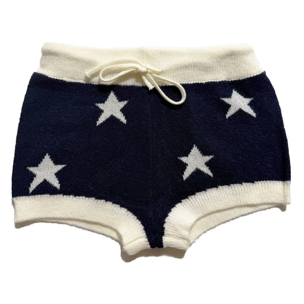 새상품 별 니트 숏팬츠