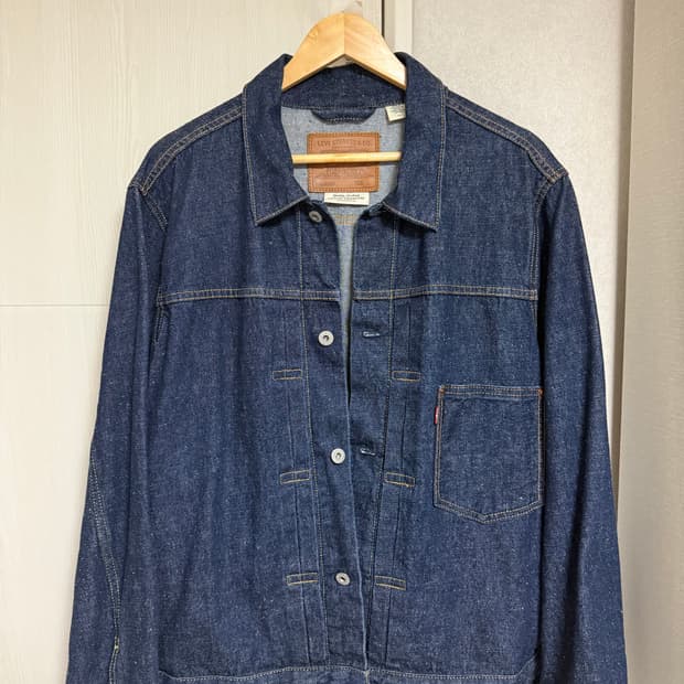 리바이스 타입1 셀비지 데님 트러커 자켓 L