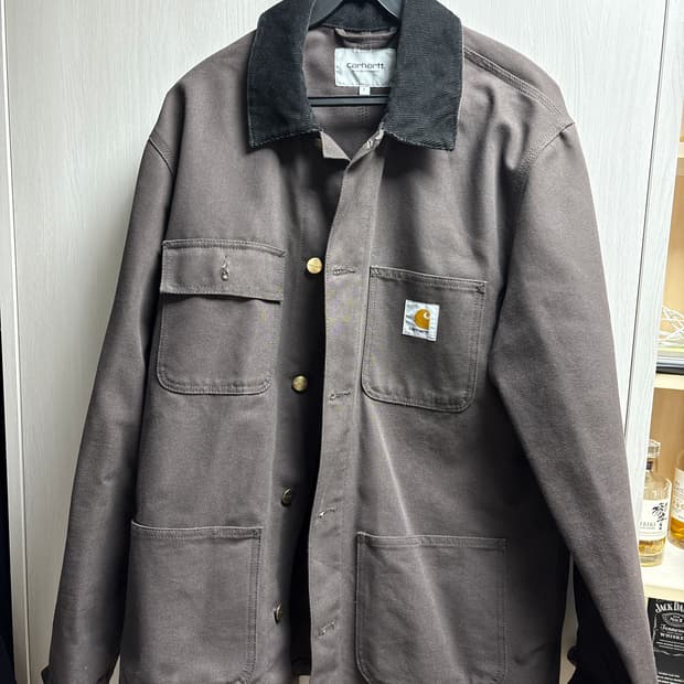 칼하트 wip 디어본 초어코트 토바코 블랙 L