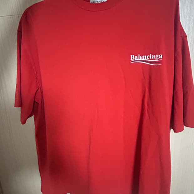 발렌시아가 폴리티컬 켐페인 반팔티 (M)