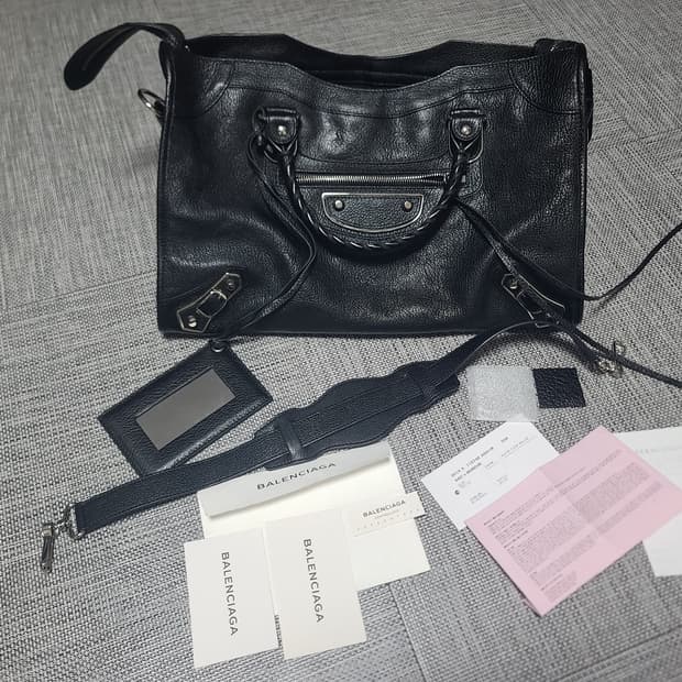 발렌시아가 미디움 모터백 엣지 클래식 시티백 토트백 숄더백