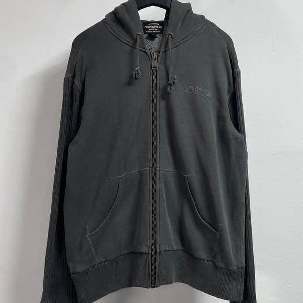폴로 진스 다크그레이 워싱 후드집업 (on.398)  