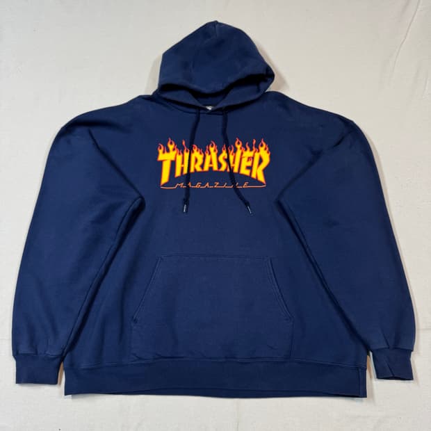 XL) 트레셔 오리지널 빈티지 네이비 후드티