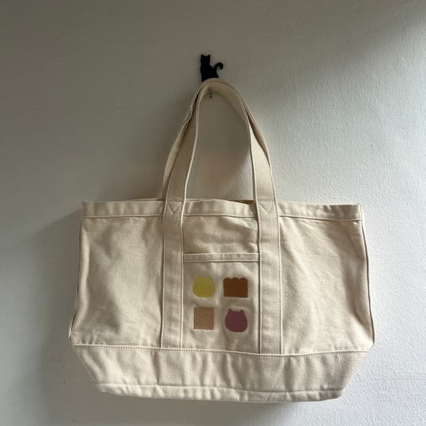 식빵 고양이 토트백