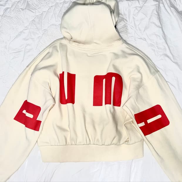 PUMA 크롭 후드티