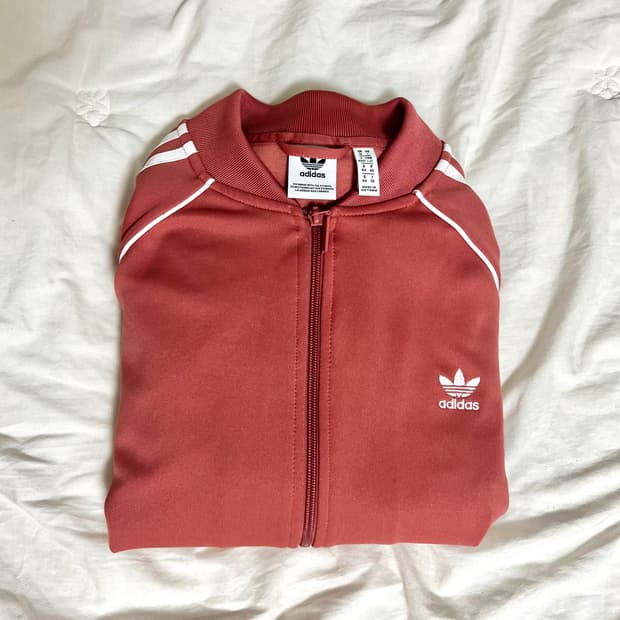 아디다스 핑크 트랙탑/져지 L