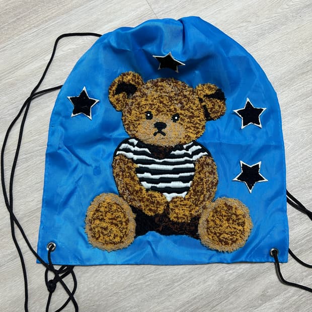 올링크 곰돌이 스트링 백팩 가방