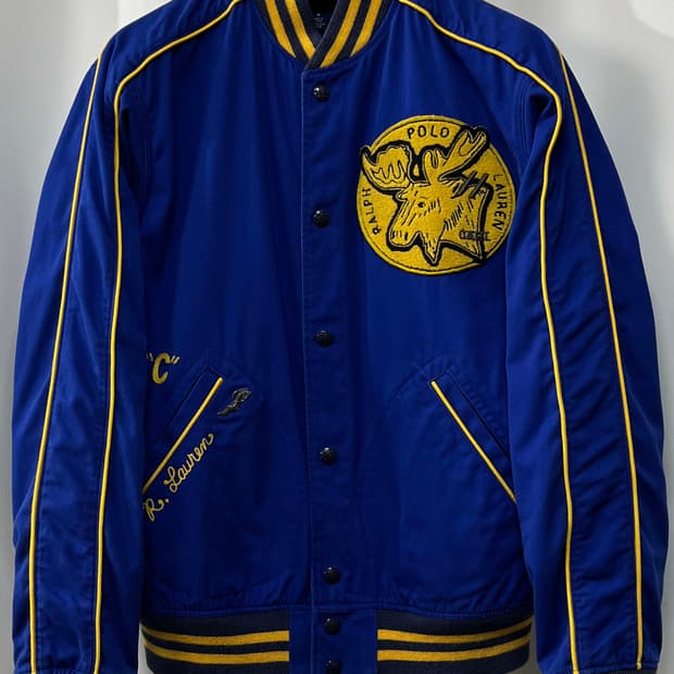 폴로 랄프로렌 파인 레이크 무스 레터맨 바시티 자켓