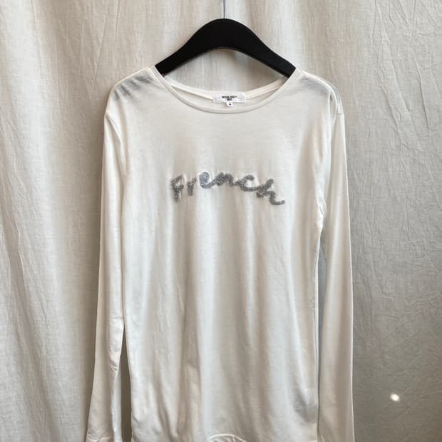 화이트 레터링 티셔츠(M)