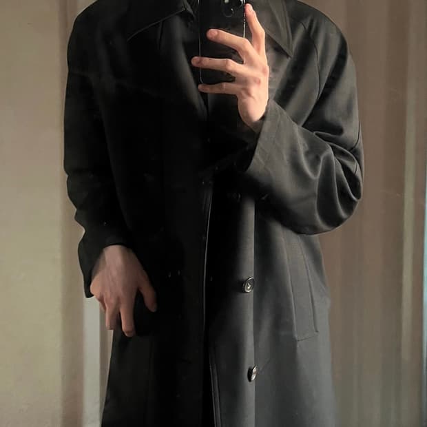 새상품급) 벨리에 발마칸 코트 블랙 L