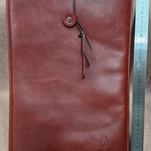 노트북 레더 파일 폴더 브라운