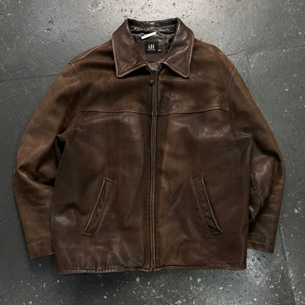 100 LEE 90s 소가죽 레더 자켓 
