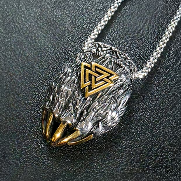 Vargr 티타늄 펜던트 빈티지 엔틱 곰 북유럽 바이킹 남자 목걸이