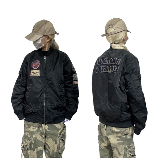 Jeep 지프 블랙 ma-1 마원 항공 잠바 L
