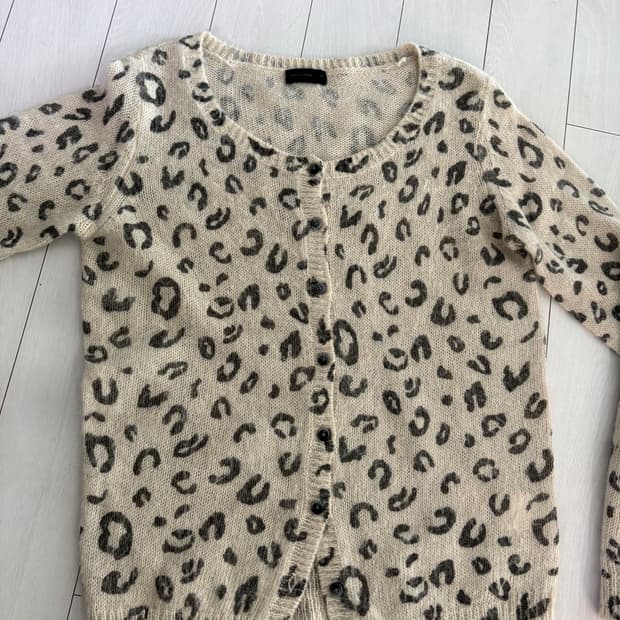 오츠빈티지 호피 가디건