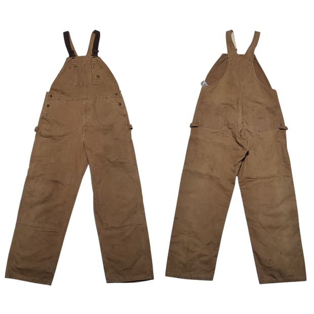 (38x32) 빈티지 칼하트 오버롤 덕코튼 더블니 카펜터 carhartt