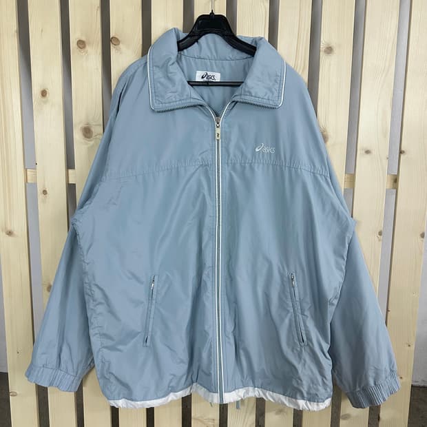 (XL) 아식스 스카이블루 바람막이 자켓