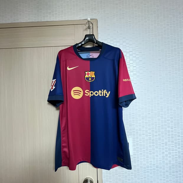 [XL] 바르셀로나 24-25 홈 유니폼 하피냐 마킹